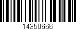 Código de barras (EAN, GTIN, SKU, ISBN): '14350666'