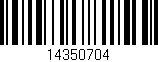Código de barras (EAN, GTIN, SKU, ISBN): '14350704'