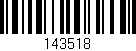 Código de barras (EAN, GTIN, SKU, ISBN): '143518'