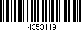 Código de barras (EAN, GTIN, SKU, ISBN): '14353119'