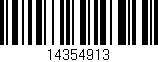 Código de barras (EAN, GTIN, SKU, ISBN): '14354913'