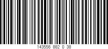 Código de barras (EAN, GTIN, SKU, ISBN): '143556_882_0_38'