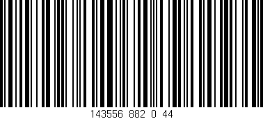 Código de barras (EAN, GTIN, SKU, ISBN): '143556_882_0_44'