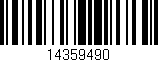 Código de barras (EAN, GTIN, SKU, ISBN): '14359490'