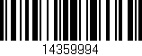 Código de barras (EAN, GTIN, SKU, ISBN): '14359994'