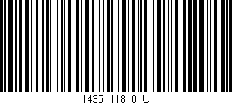Código de barras (EAN, GTIN, SKU, ISBN): '1435_118_0_U'