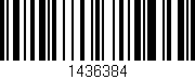 Código de barras (EAN, GTIN, SKU, ISBN): '1436384'