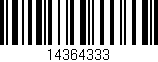 Código de barras (EAN, GTIN, SKU, ISBN): '14364333'