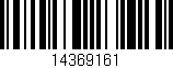 Código de barras (EAN, GTIN, SKU, ISBN): '14369161'