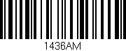 Código de barras (EAN, GTIN, SKU, ISBN): '1436AM'
