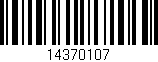 Código de barras (EAN, GTIN, SKU, ISBN): '14370107'