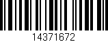 Código de barras (EAN, GTIN, SKU, ISBN): '14371672'