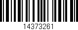 Código de barras (EAN, GTIN, SKU, ISBN): '14373261'