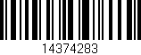 Código de barras (EAN, GTIN, SKU, ISBN): '14374283'