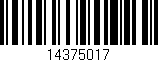 Código de barras (EAN, GTIN, SKU, ISBN): '14375017'