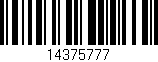 Código de barras (EAN, GTIN, SKU, ISBN): '14375777'