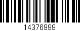 Código de barras (EAN, GTIN, SKU, ISBN): '14376999'