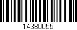 Código de barras (EAN, GTIN, SKU, ISBN): '14380055'
