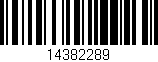 Código de barras (EAN, GTIN, SKU, ISBN): '14382289'