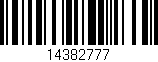 Código de barras (EAN, GTIN, SKU, ISBN): '14382777'
