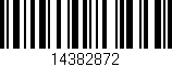Código de barras (EAN, GTIN, SKU, ISBN): '14382872'