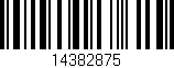 Código de barras (EAN, GTIN, SKU, ISBN): '14382875'