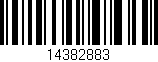 Código de barras (EAN, GTIN, SKU, ISBN): '14382883'