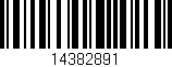 Código de barras (EAN, GTIN, SKU, ISBN): '14382891'