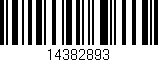 Código de barras (EAN, GTIN, SKU, ISBN): '14382893'