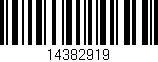 Código de barras (EAN, GTIN, SKU, ISBN): '14382919'