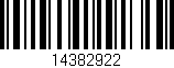 Código de barras (EAN, GTIN, SKU, ISBN): '14382922'