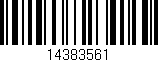 Código de barras (EAN, GTIN, SKU, ISBN): '14383561'