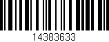 Código de barras (EAN, GTIN, SKU, ISBN): '14383633'