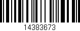 Código de barras (EAN, GTIN, SKU, ISBN): '14383673'