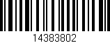 Código de barras (EAN, GTIN, SKU, ISBN): '14383802'