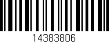 Código de barras (EAN, GTIN, SKU, ISBN): '14383806'