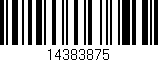 Código de barras (EAN, GTIN, SKU, ISBN): '14383875'
