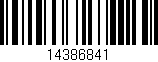 Código de barras (EAN, GTIN, SKU, ISBN): '14386841'