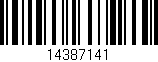 Código de barras (EAN, GTIN, SKU, ISBN): '14387141'