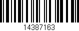 Código de barras (EAN, GTIN, SKU, ISBN): '14387163'