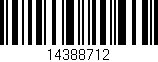 Código de barras (EAN, GTIN, SKU, ISBN): '14388712'