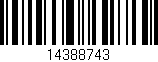 Código de barras (EAN, GTIN, SKU, ISBN): '14388743'