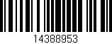 Código de barras (EAN, GTIN, SKU, ISBN): '14388953'
