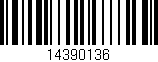 Código de barras (EAN, GTIN, SKU, ISBN): '14390136'