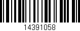 Código de barras (EAN, GTIN, SKU, ISBN): '14391058'