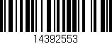 Código de barras (EAN, GTIN, SKU, ISBN): '14392553'