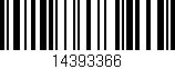 Código de barras (EAN, GTIN, SKU, ISBN): '14393366'