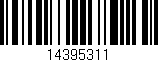 Código de barras (EAN, GTIN, SKU, ISBN): '14395311'