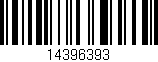 Código de barras (EAN, GTIN, SKU, ISBN): '14396393'