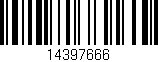 Código de barras (EAN, GTIN, SKU, ISBN): '14397666'
